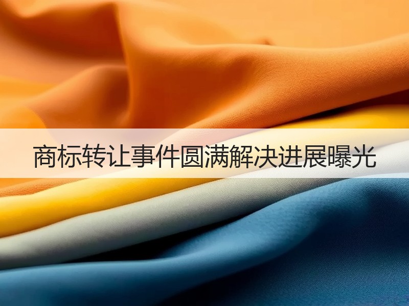 商标转让事件圆满解决进展曝光