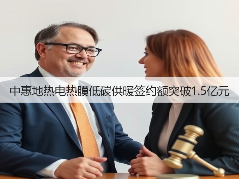 中惠地热电热膜低碳供暖签约额突破1.5亿元