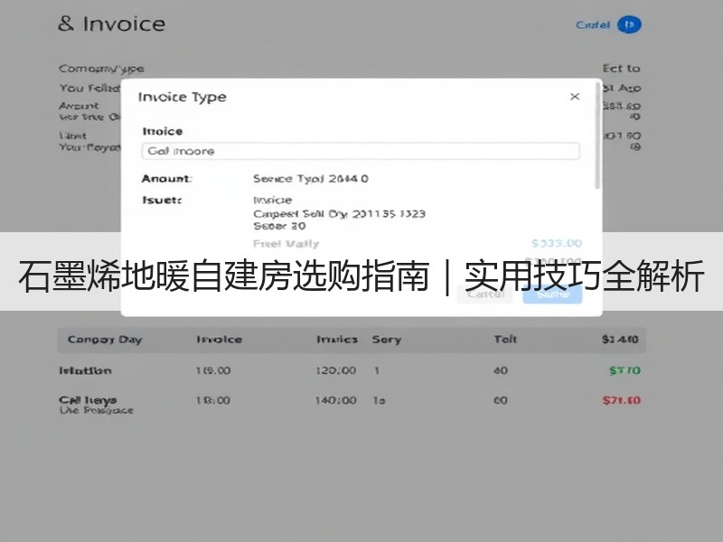 石墨烯地暖自建房选购指南｜实用技巧全解析