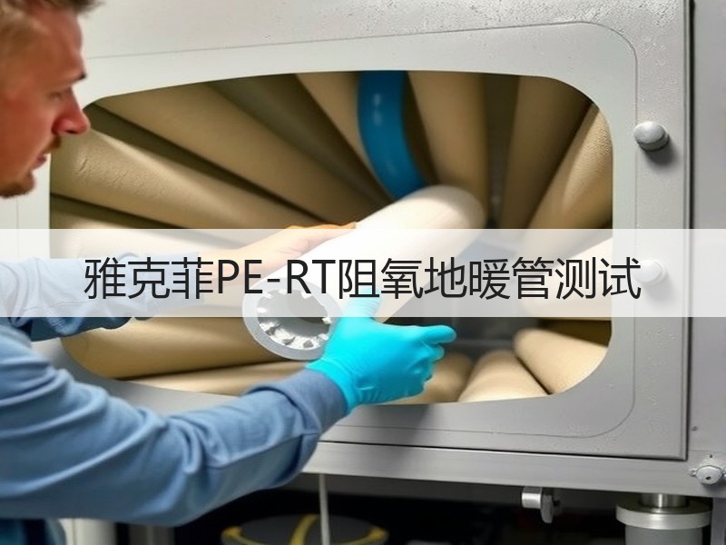 雅克菲PE-RT阻氧地暖管测试