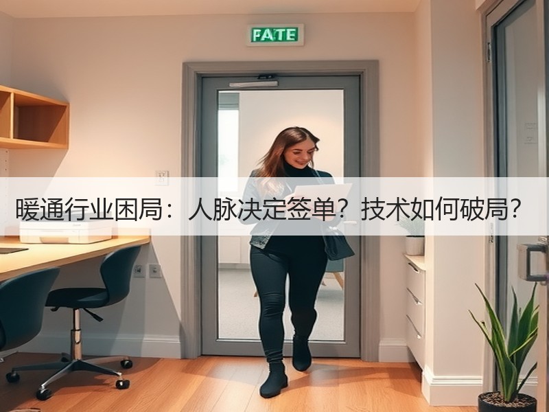 暖通行业困局：人脉决定签单？技术如何破局？