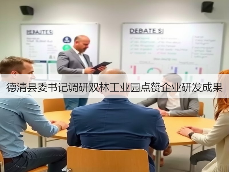 德清县委书记调研双林工业园点赞企业研发成果