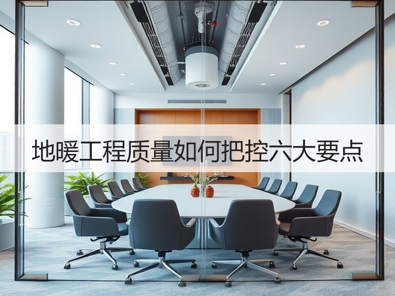 地暖工程质量如何把控六大要点