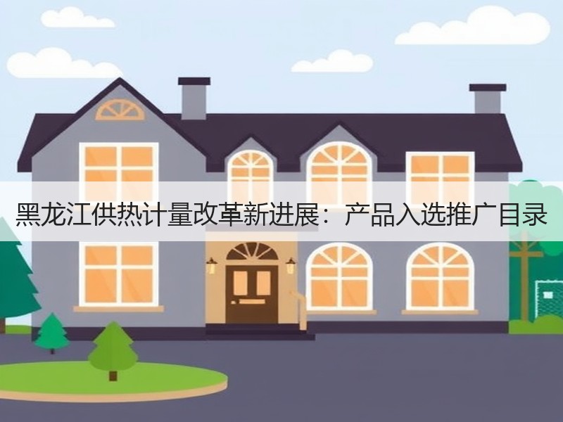 黑龙江供热计量改革新进展：产品入选推广目录