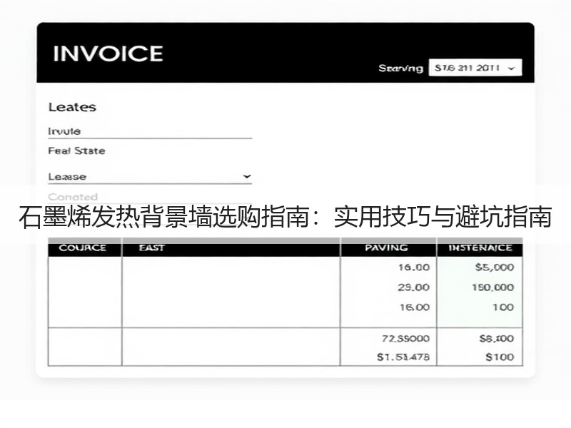 石墨烯发热背景墙选购指南：实用技巧与避坑指南