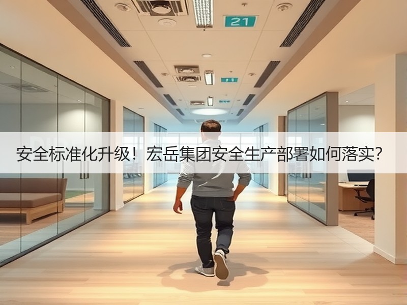 安全标准化升级！宏岳集团安全生产部署如何落实？