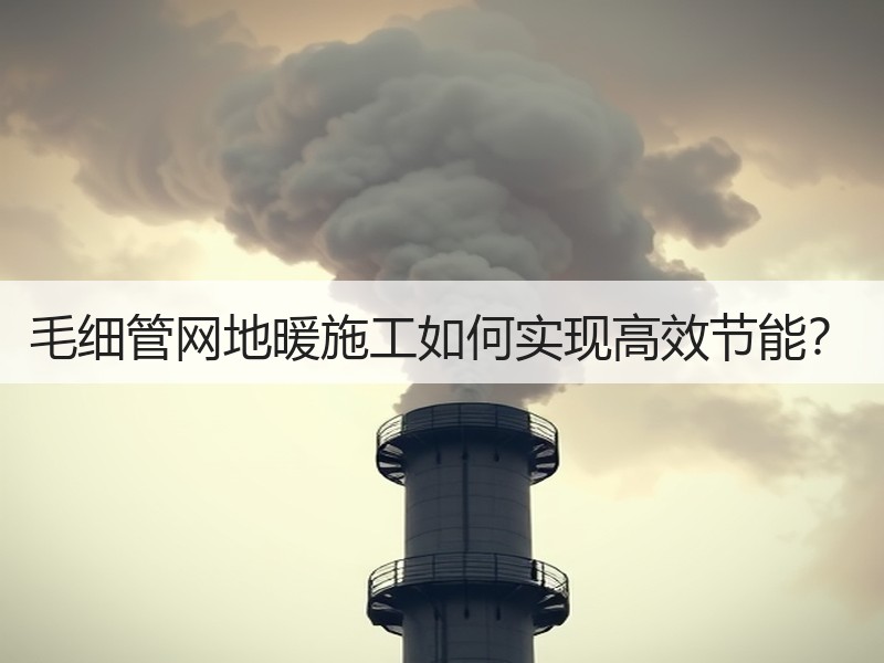 毛细管网地暖施工如何实现高效节能？