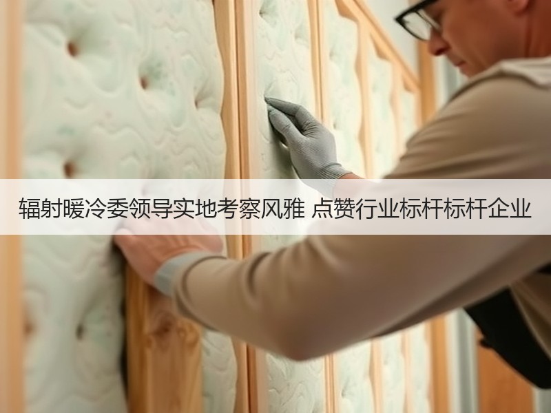 辐射暖冷委领导实地考察风雅 点赞行业标杆标杆企业