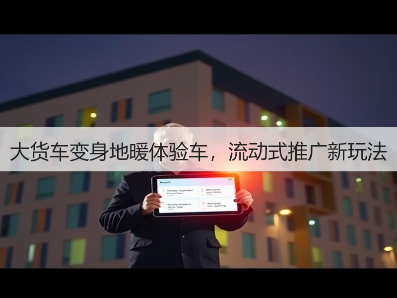 大货车变身地暖体验车，流动式推广新玩法