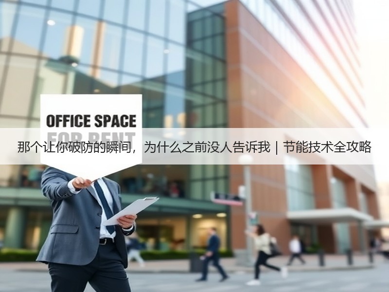 那个让你破防的瞬间，为什么之前没人告诉我｜节能技术全攻略